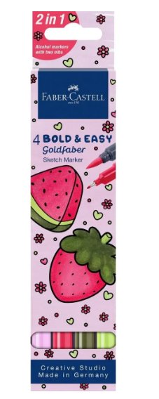 EAN 4005401648161 - Faber-Castell 164816 marcador 4 pieza(s) Verde, Lila, Rosa, Amarillo imagen 1