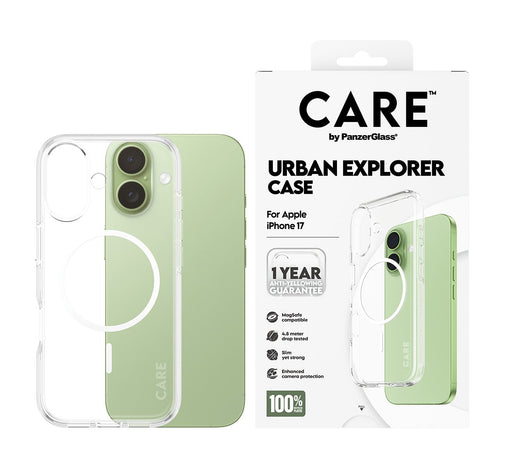 EAN 5715685026836 - PanzerGlass CARE™ by ® Urban Explorer Case Transparent w. White MagSafe iPhone 17 funda para teléfono móv imagen 2
