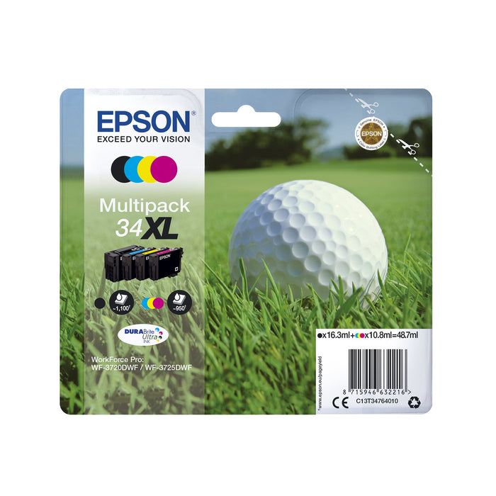 EAN 8715946632124 - Epson Golf ball C13T34664020 cartucho de tinta 1 pieza(s) Original Rendimiento estándar Negro, Cian, Mage imagen 2