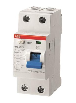 EAN 8012542782506 - ABB F 202A-25/0,03 corta circuito Interruptor diferencial Tipo A 2 imagen 1