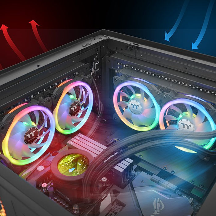 EAN 4713227534239 - Thermaltake SWAFAN 14 RGB Carcasa del ordenador Ventilador 14 cm Negro 3 pieza(s) imagen 4