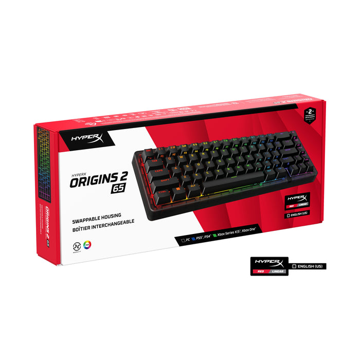 EAN 198828944610 - HyperX Origins 2 65 teclado Juego USB Negro imagen 15