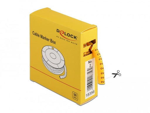 EAN 4043619183562 - DeLOCK 18356 soporte para manguito de identificación de conductor 500 pieza(s) imagen 2