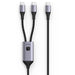 EAN 8059018369533 - Techly ICOC MU2C-2C100W cable USB USB 2.0 1,5 m USB C 2 x USB C 0,48 Gbit/s 100 W Negro, Gris imagen 1