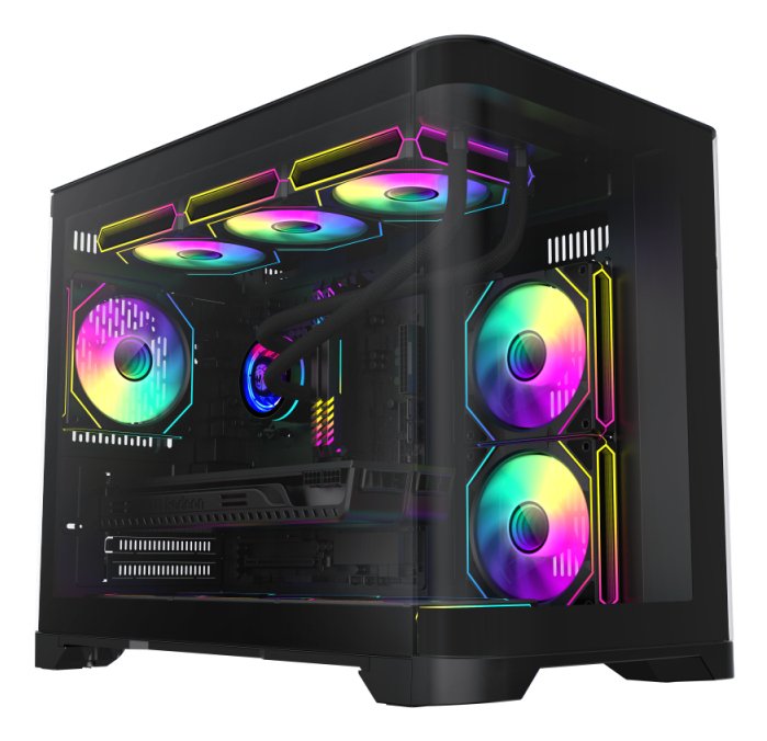 EAN 6931858778190 - GameMax HYPE-M BK carcasa de ordenador Micro Torre Negro imagen 1