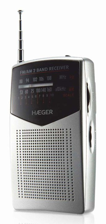 EAN 5608475012396 - Haeger PR-BIB.006A radio Portátil Analógica Negro, Plata imagen 1