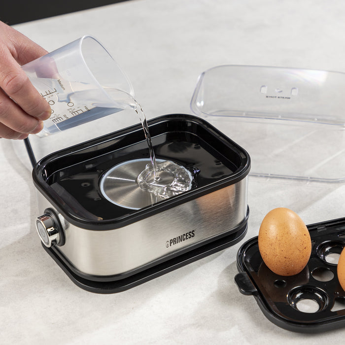 EAN 8712836962118 - Princess 01.262046.01.001 cuecehuevos 6 huevos 400 W Negro, Plata imagen 12