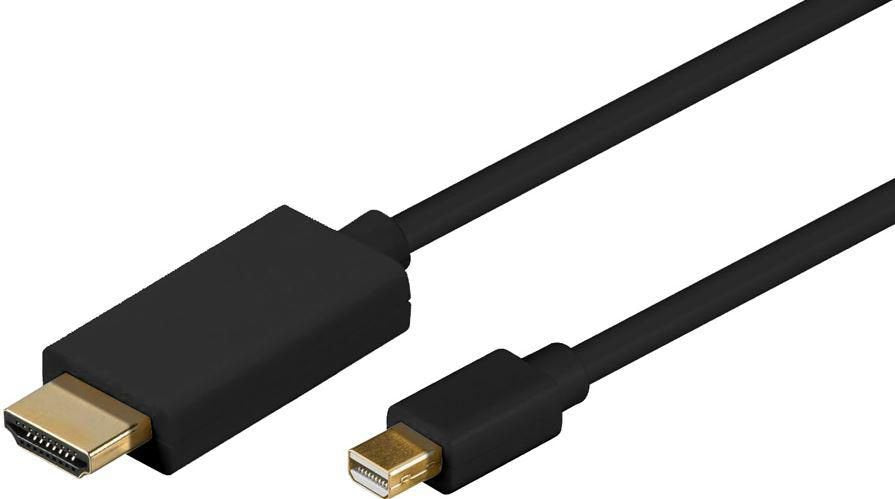 EAN 5711783504962 - Microconnect MDPHDMI1B adaptador de cable de vídeo 1 m Mini DisplayPort HDMI tipo A (Estándar) Negro imagen 1