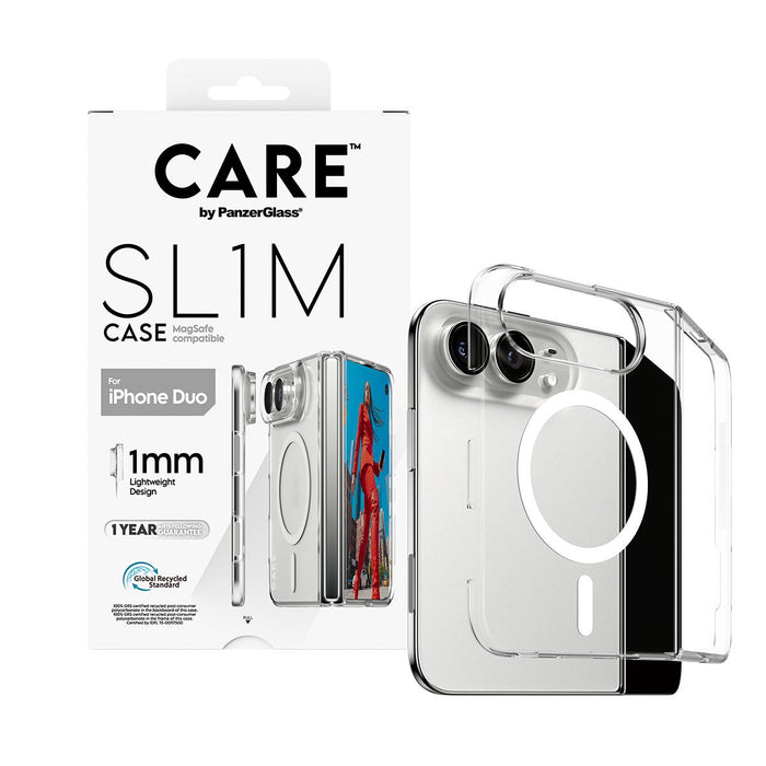 EAN 5715685044908 - PanzerGlass CARE™ by ® SL1M Case Transparent w. White MagSafe iPhone Duo funda para teléfono móvil 19,3 c imagen 5