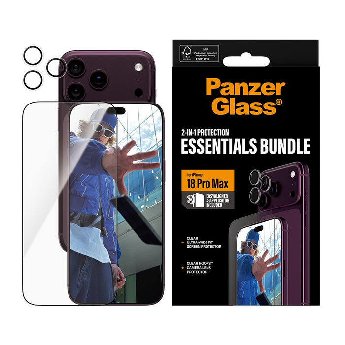 EAN 5715685045127 - PanzerGlass ® 2-in-1 Essentials Bundle iPhone 18 Pro Max Protector de pantalla 1 pieza(s) imagen 2