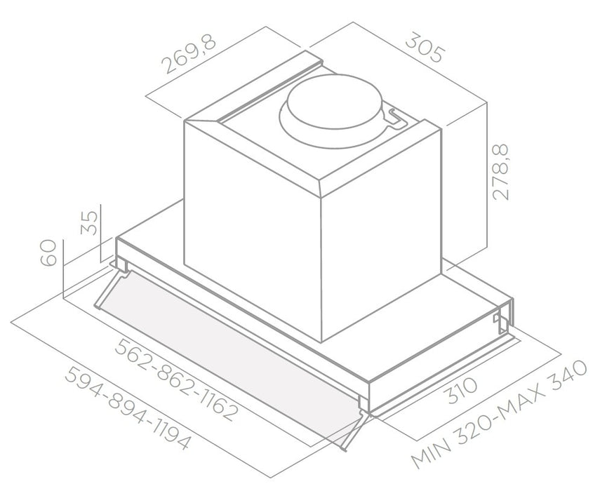 EAN 8020283040625 - Elica Box in LX/IX/A/60 Encastrada Acero inoxidable imagen 3