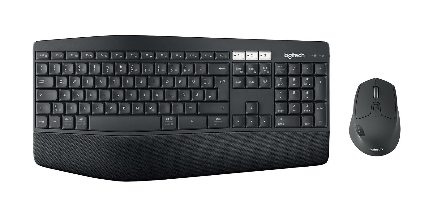 EAN 5099206066823 - Logitech 920-008221 teclado Ratón incluido Universal RF Wireless + Bluetooth QWERTZ Alemán Negro imagen 1
