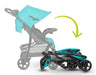EAN 5902581656438 - Lionelo Emma Plus Sillita de paseo ligera 1 Asiento(s) Negro, Turquesa imagen 7