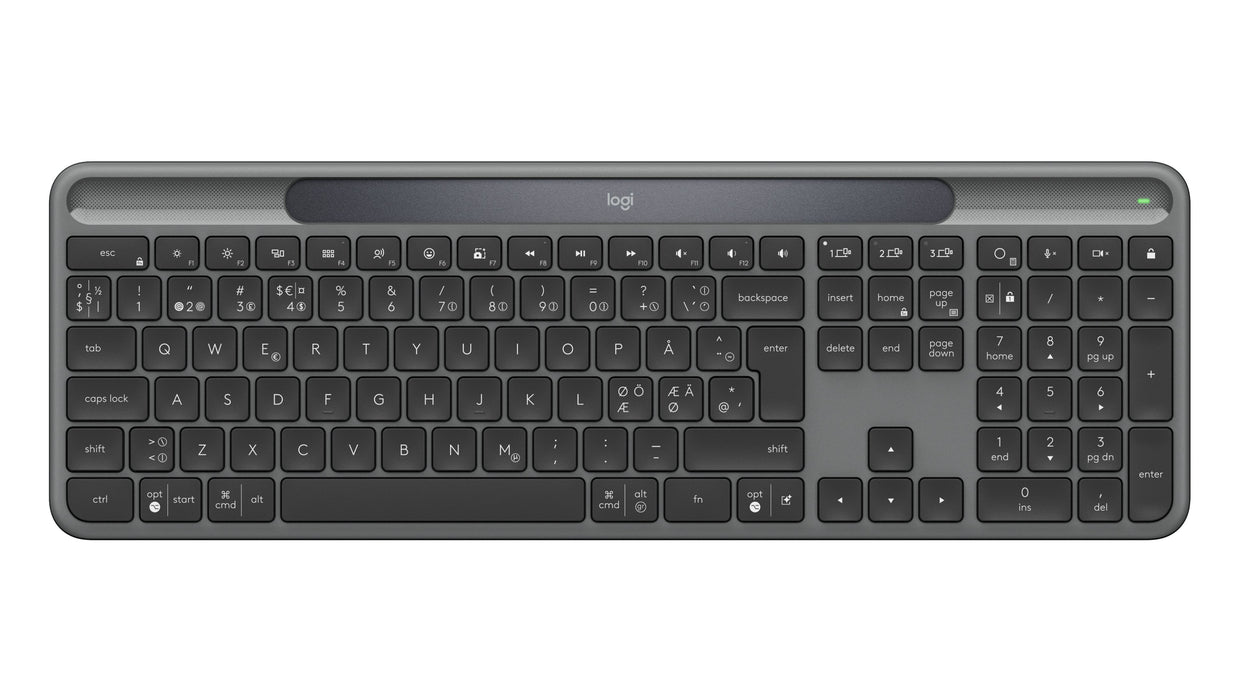 EAN 5099206132214 - Logitech Signature Slim Solar+ K980 teclado Universal RF Wireless + Bluetooth QWERTY Danés, Finlandés, No imagen 1