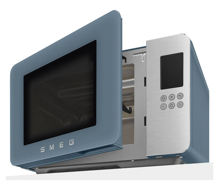 EAN 8017709356507 - Smeg MOC01SBMEU microondas Azul Microondas con grill Encimera 29 L 1450 W imagen 9