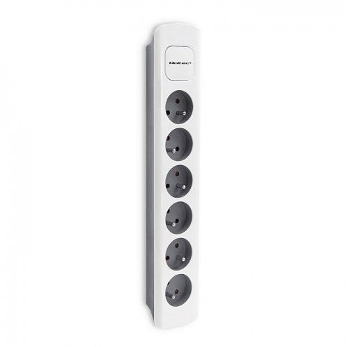 EAN 5901878502977 - Qoltec 50297 base múltiple 1,8 m 6 salidas AC Interior Gris, Blanco imagen 1