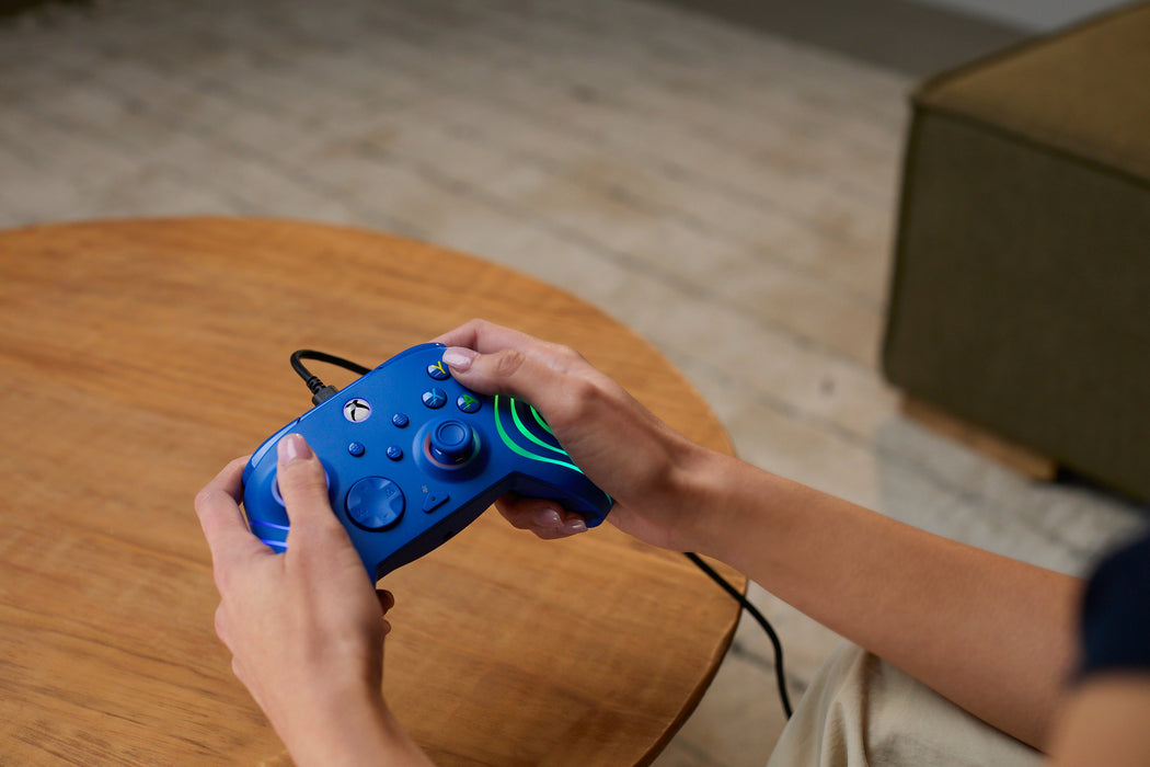 EAN 0840454400090 - Turtle Beach Afterglow Wave Azul USB Gamepad PC, Xbox, Xbox One, Xbox Series S, Xbox Series X imagen 9