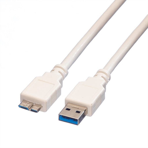 EAN 7611990125432 - VALUE 11998873 cable USB USB 3.2 Gen 1 (3.1 Gen 1) 0,8 m USB A Micro-USB B Blanco imagen 1