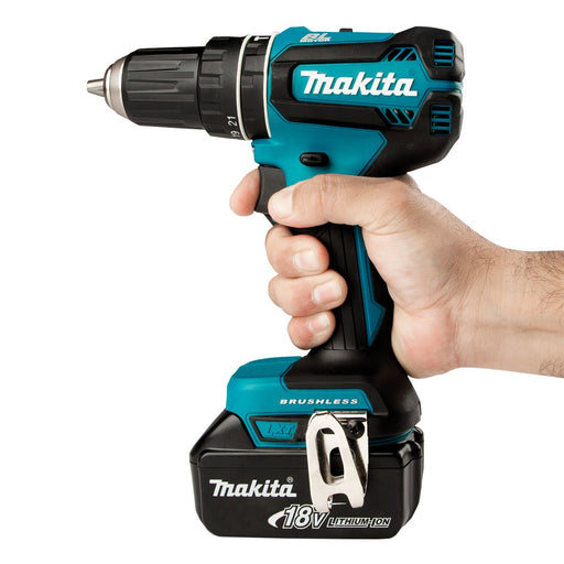 EAN 0088381866156 - Makita DHP485Z taladro Sin llave 1,1 kg Negro, Azul imagen 2