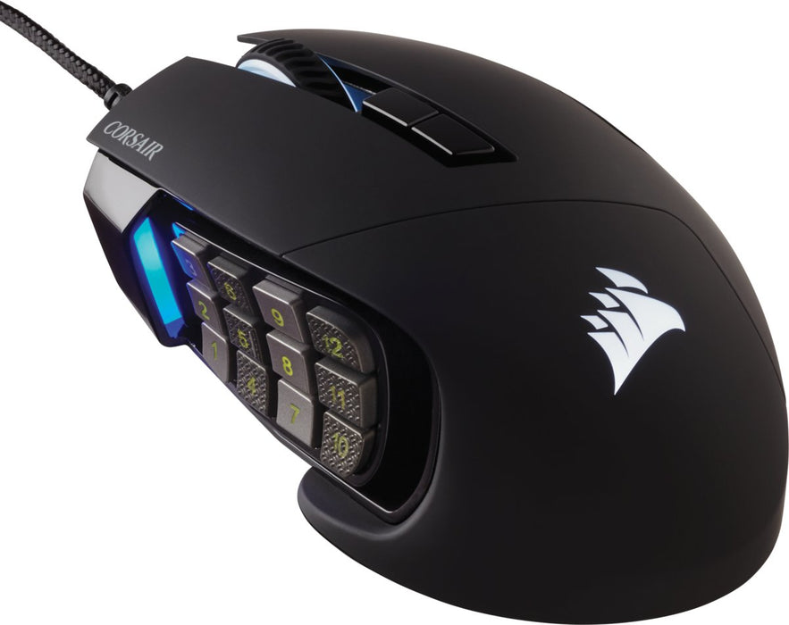 EAN 0840006616214 - Corsair Scimitar RGB Elite ratón Juego mano derecha USB tipo A Óptico 18000 DPI imagen 1