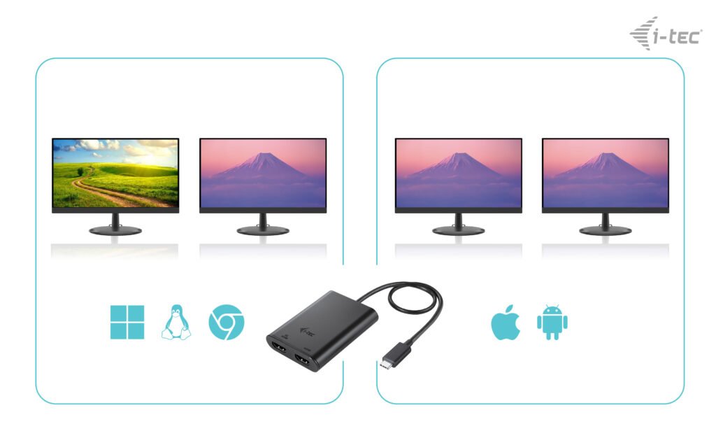 EAN 8595611706561 - i-tec C31DUAL4K60HDMI Adaptador gráfico USB 7680 x 4320 Pixeles Negro imagen 5