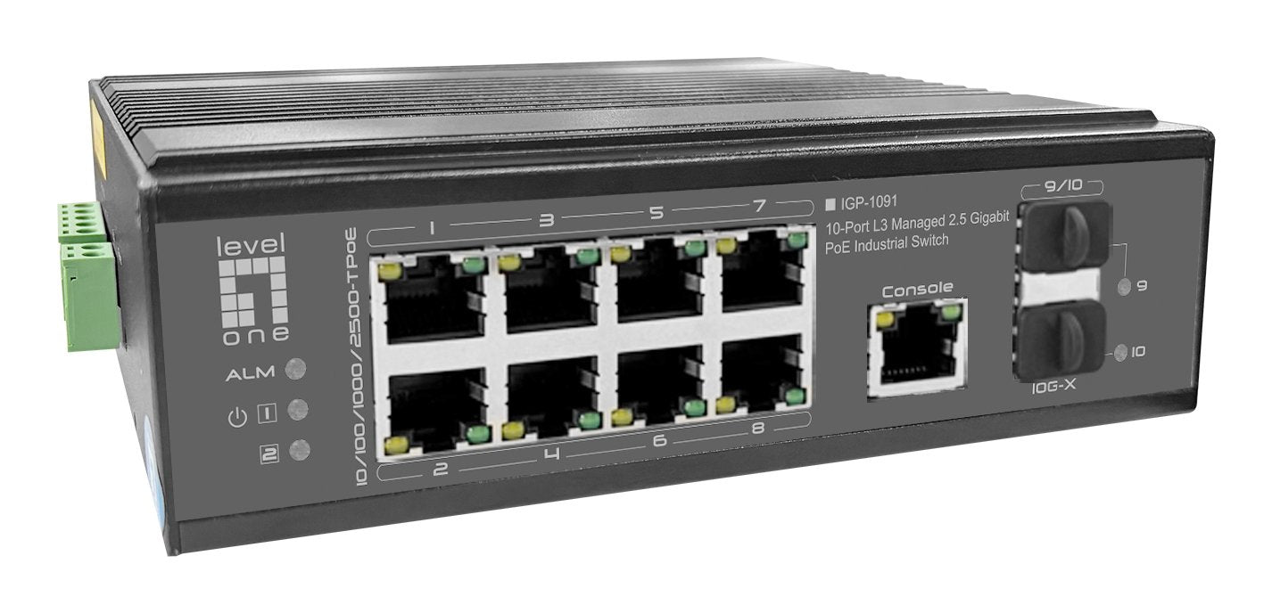 EAN 4015867245132 - LevelOne IGP-1091 Gestionado L3 2.5G Ethernet (100/1000/2500) Energía sobre Ethernet (PoE) Montaje en par imagen 4