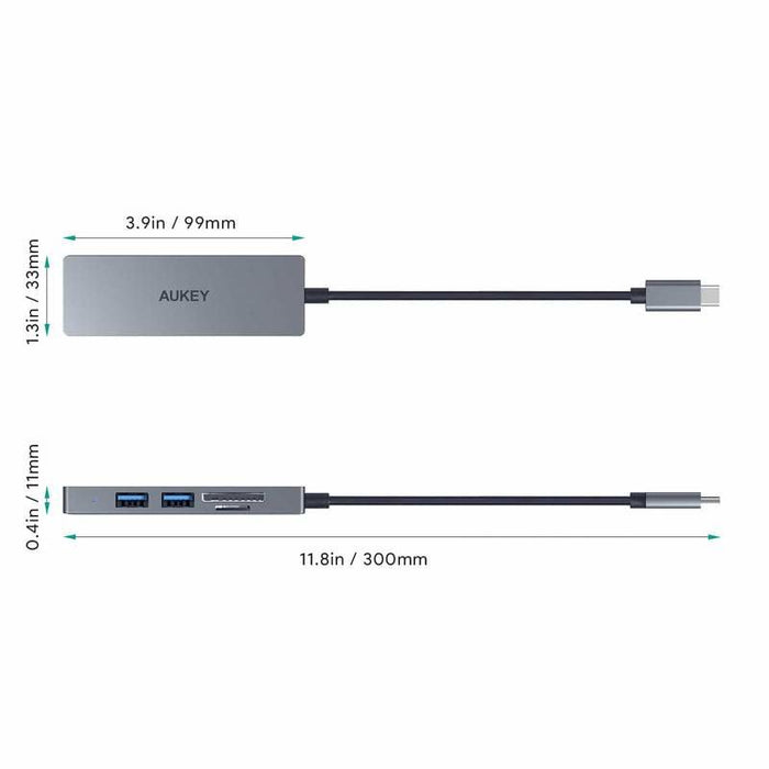 EAN 5902666662293 - AUKEY CB-C63 base para portátil y replicador de puertos Negro, Gris imagen 4