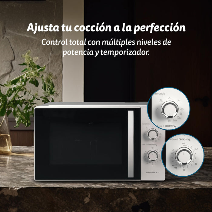 EAN 8426156018713 - Grunkel MWG-25MG Blanco Microondas con grill Encimera 25 L 800 W imagen 5