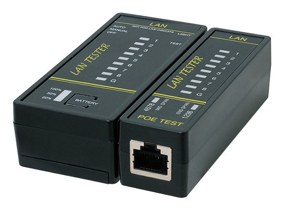 EAN 4052792078961 - LogiLink WZ0080 comprobador de cables de red RJ-45 & SFP tester Negro imagen 1