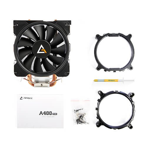 EAN 761345109215 - Antec A400 RGB Procesador Enfriador 12 cm Negro, Cobre, Metálico imagen 10