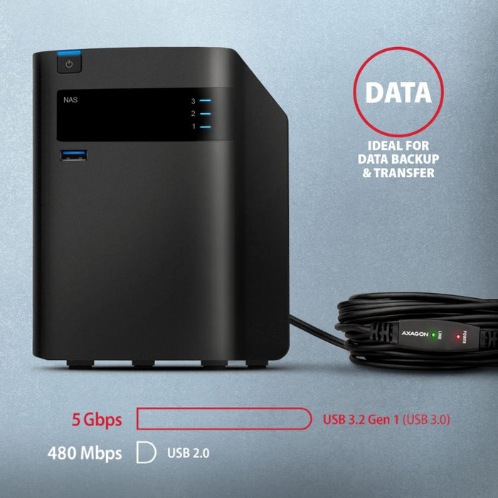 EAN 8595247907257 - Axagon N ADR-310 USB 3.2 Gen 1 A-M -> A-F aktivni prodluovaci repeater kabel cable USB USB 3.2 Gen 1 (3. imagen 7
