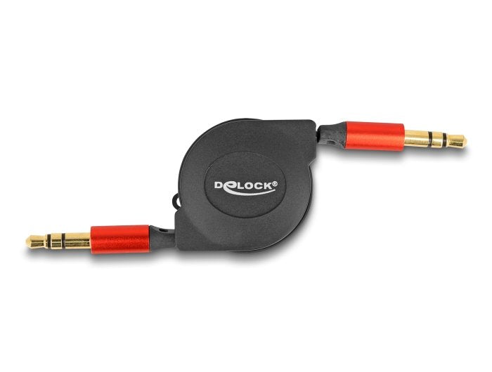 EAN 4043619853694 - DeLOCK 85369 cable de audio 0,9 m 3,5mm Negro, Rojo imagen 4