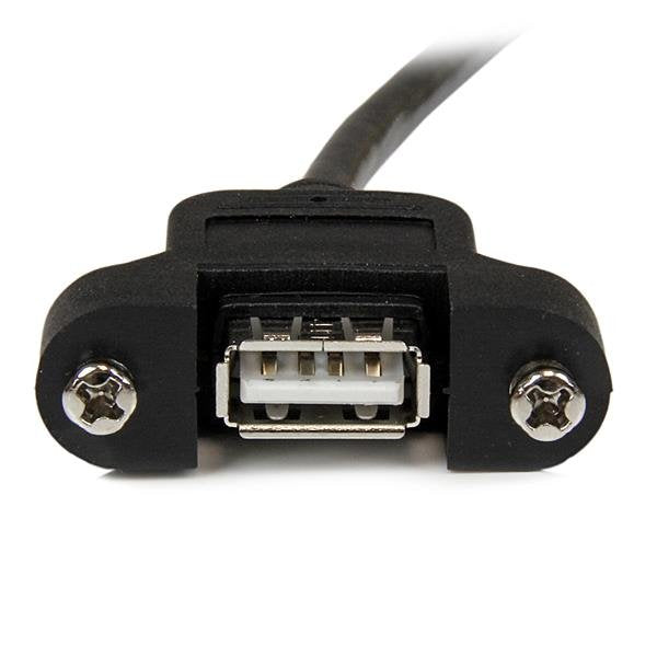 EAN 0065030858922 - StarTech.com USBPNLAFAM2 cable USB USB 2.0 0,6 m Negro imagen 3
