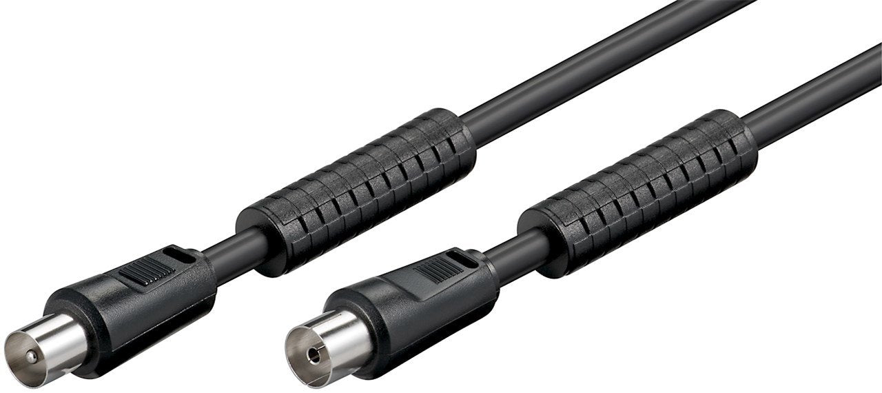 EAN 4040849507281 - Goobay 50728 cable coaxial 1,5 m Negro imagen 2