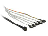 EAN 4043619833153 - DeLOCK 0.5m, SFF-8643/4 x SATA 7p 0,5 m Multicolor imagen 1