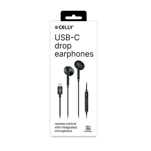 EAN 8021735208143 - Celly UP1300TYPECBK auricular y casco Auriculares Alámbrico Dentro de oído Llamadas/Música USB Tipo C Neg imagen 2