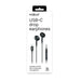 EAN 8021735208143 - Celly UP1300TYPECBK auricular y casco Auriculares Alámbrico Dentro de oído Llamadas/Música USB Tipo C Neg imagen 2
