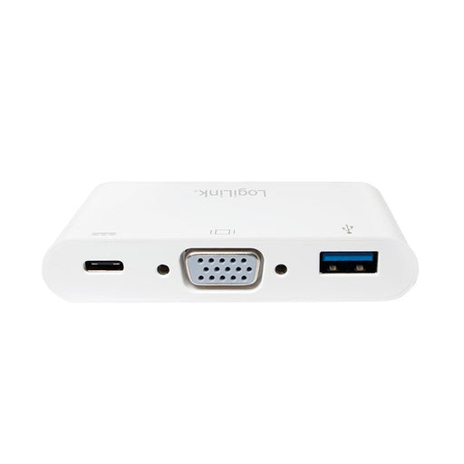 EAN 4052792038743 - LogiLink 0.14m, 2xUSB-C/VGA+USB-A Adaptador gráfico USB 1920 x 1200 Pixeles Blanco imagen 2