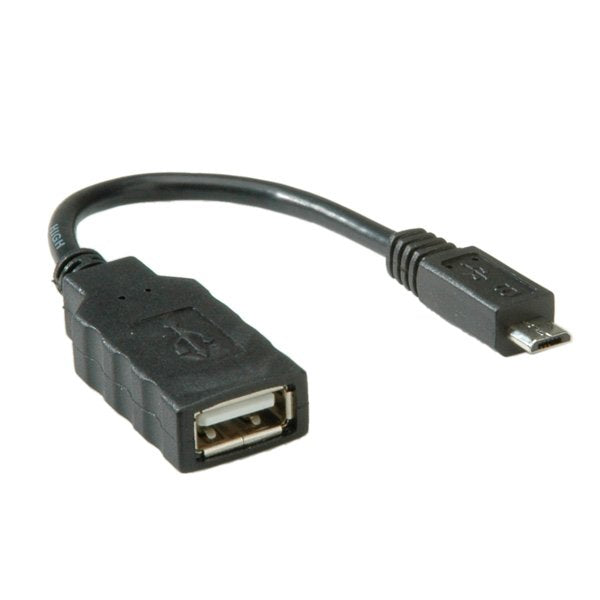 EAN 7611990120130 - ROLINE 11.02.8311 cable USB USB 2.0 0,15 m Micro-USB B USB A Negro imagen 3