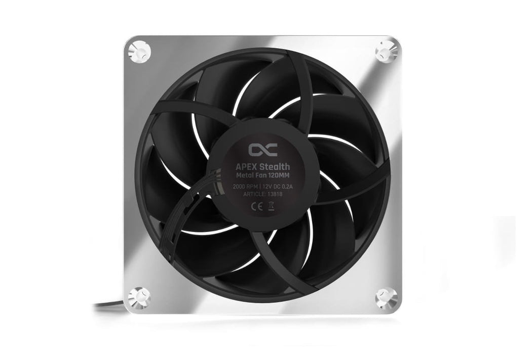 EAN 4250197138185 - Alphacool Apex Stealth Metall Carcasa del ordenador Ventilador 12 cm Cromo 1 pieza(s) imagen 3