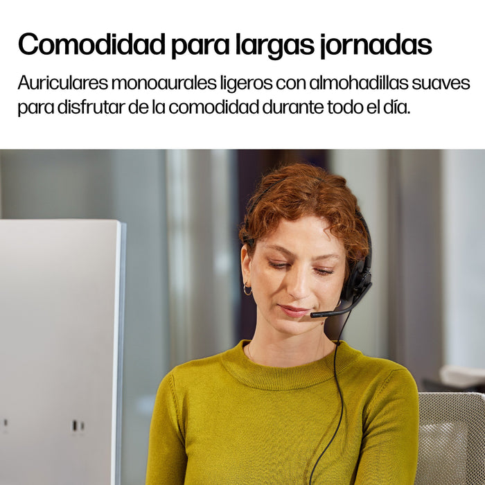 EAN 0199251820311 - HP Poly Mission 415 Monaural USB Wired Headset (Bulk) Negro imagen 8