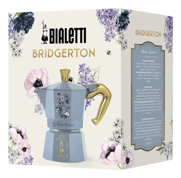 EAN 8006363074339 - Bialetti Bridgerton Cafetera italiana 0,13 L Azul, Oro imagen 2