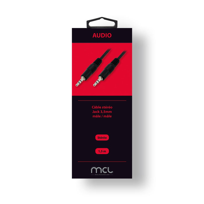 EAN 3700224736200 - MCL 1.5m 3.5mm cable de audio 1,5 m 3,5mm Negro imagen 2