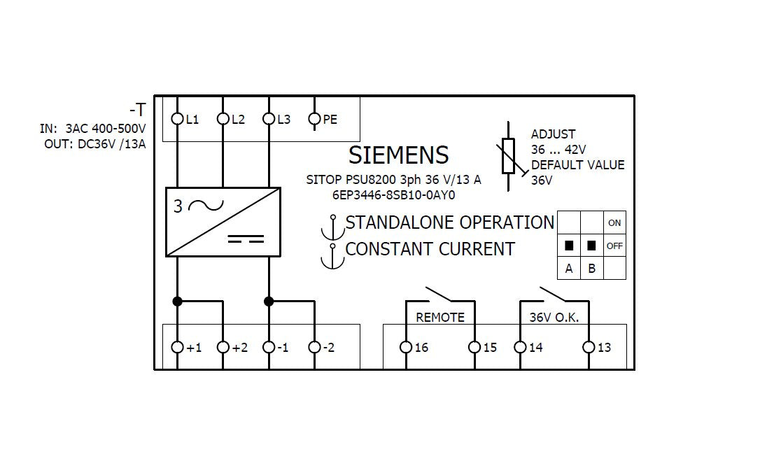 EAN 4025515154716 - Siemens 6EP3446-8SB10-0AY0 adaptador e inversor de corriente Interior Multicolor imagen 3