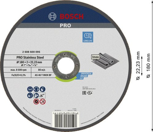 EAN 3165140070911 - Bosch 2 608 600 095 accesorio para amoladora angular Corte del disco imagen 2