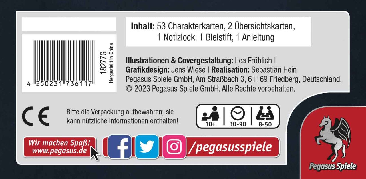 EAN 4250231736117 - Pegasus Spiele Werwölfe Big Box 90 min Juego De Cartas Familia imagen 5