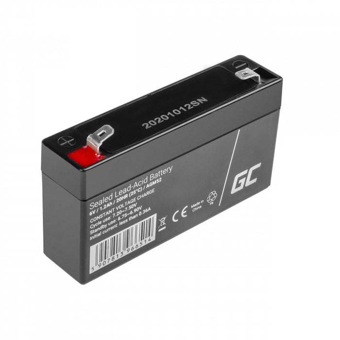 EAN 5907813966514 - Green Cell AGM52 batería para sistema ups Sealed Lead Acid (VRLA) 6 V 1,2 Ah imagen 2