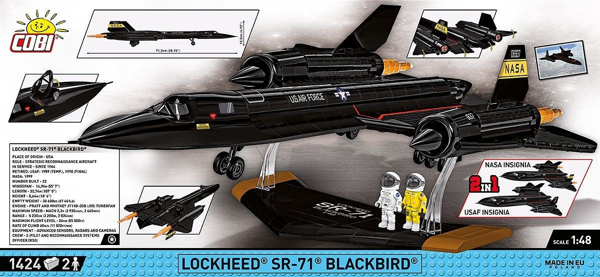 EAN 5902251058906 - COBI Lockheed SR-71 Blackbird imagen 5