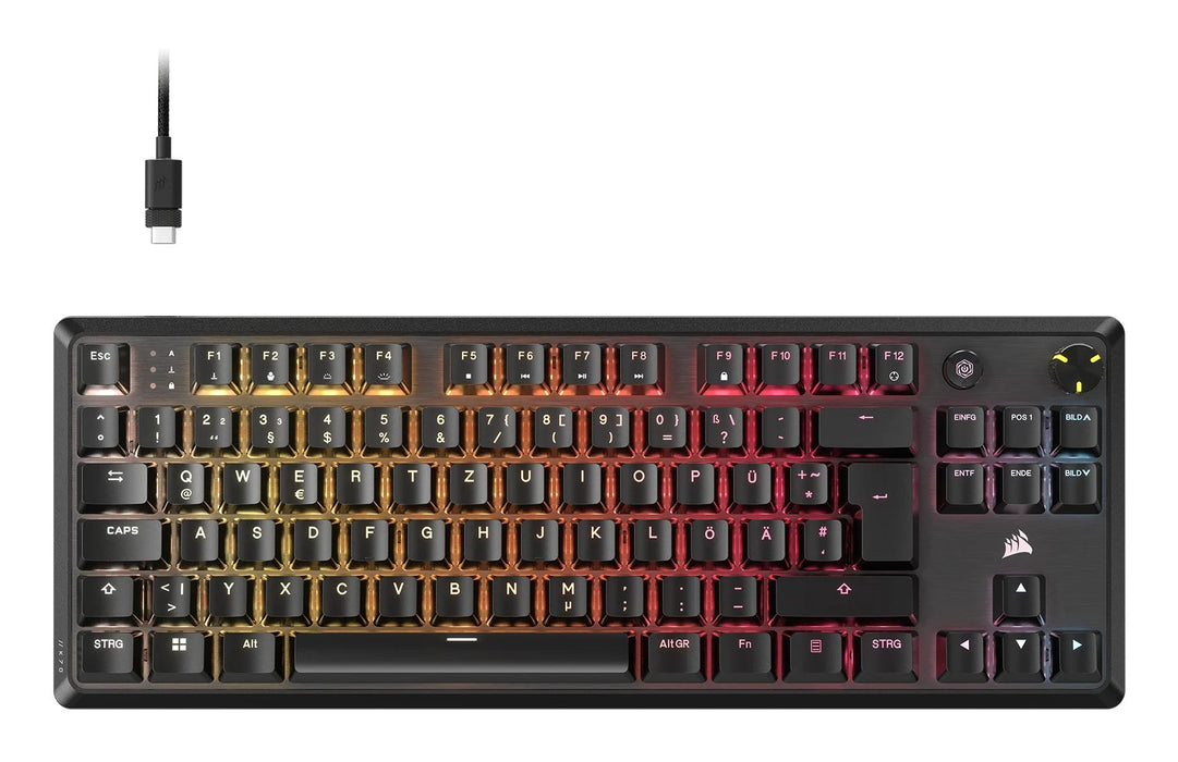 EAN 840006678731 - Corsair K70 CORE TKL teclado Juego USB QWERTZ Alemán Negro imagen 1