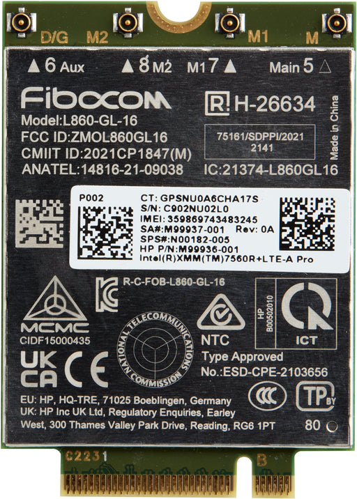 EAN 0197192887684 - HP XMM 7560 R+ LTE-Advanced Pro WWAN tarjeta y adaptador de interfaz Interno imagen 1